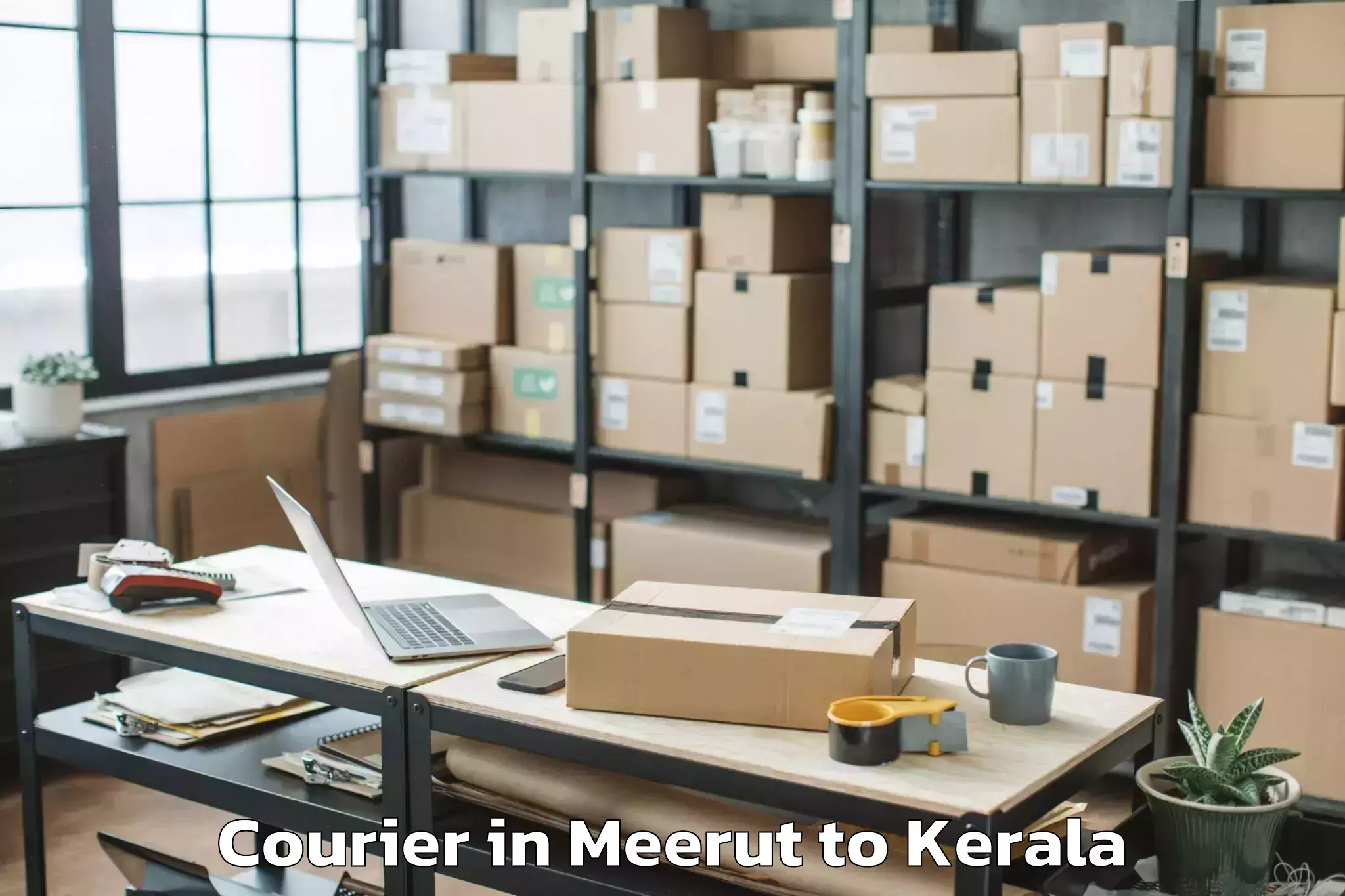 Trusted Meerut to Changanacheri Courier